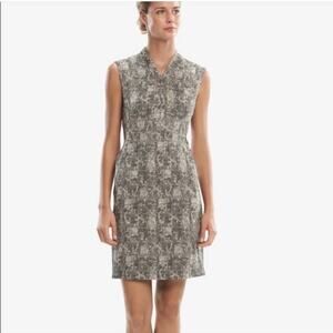 MM. LAFLEUR Crackle Black and White Jacquard ADITI Sheath Dress Size 2